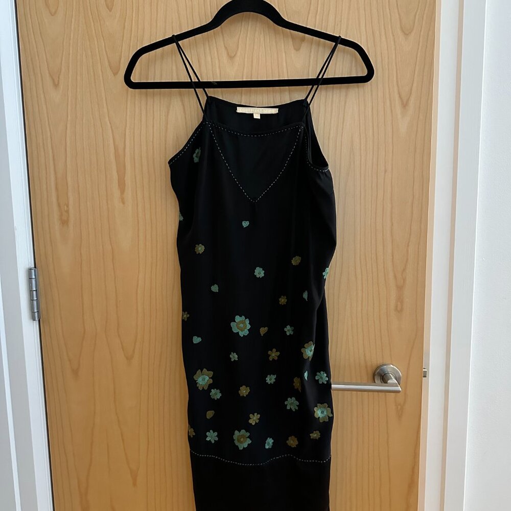 Vintage Cohen et Sabine 100% Silk Floral Slip Dress, Small